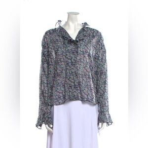 Isabel Marant Etoile Cotton floral blouse